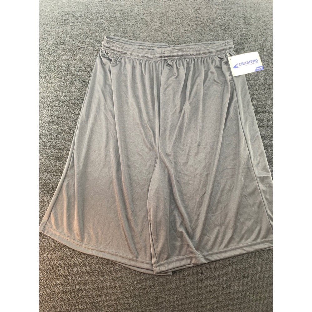 CHAMPPRO SPORTS DRI GEAR ADULT L black ATHLETIC‎ BASKETBALL GYM SHORTS